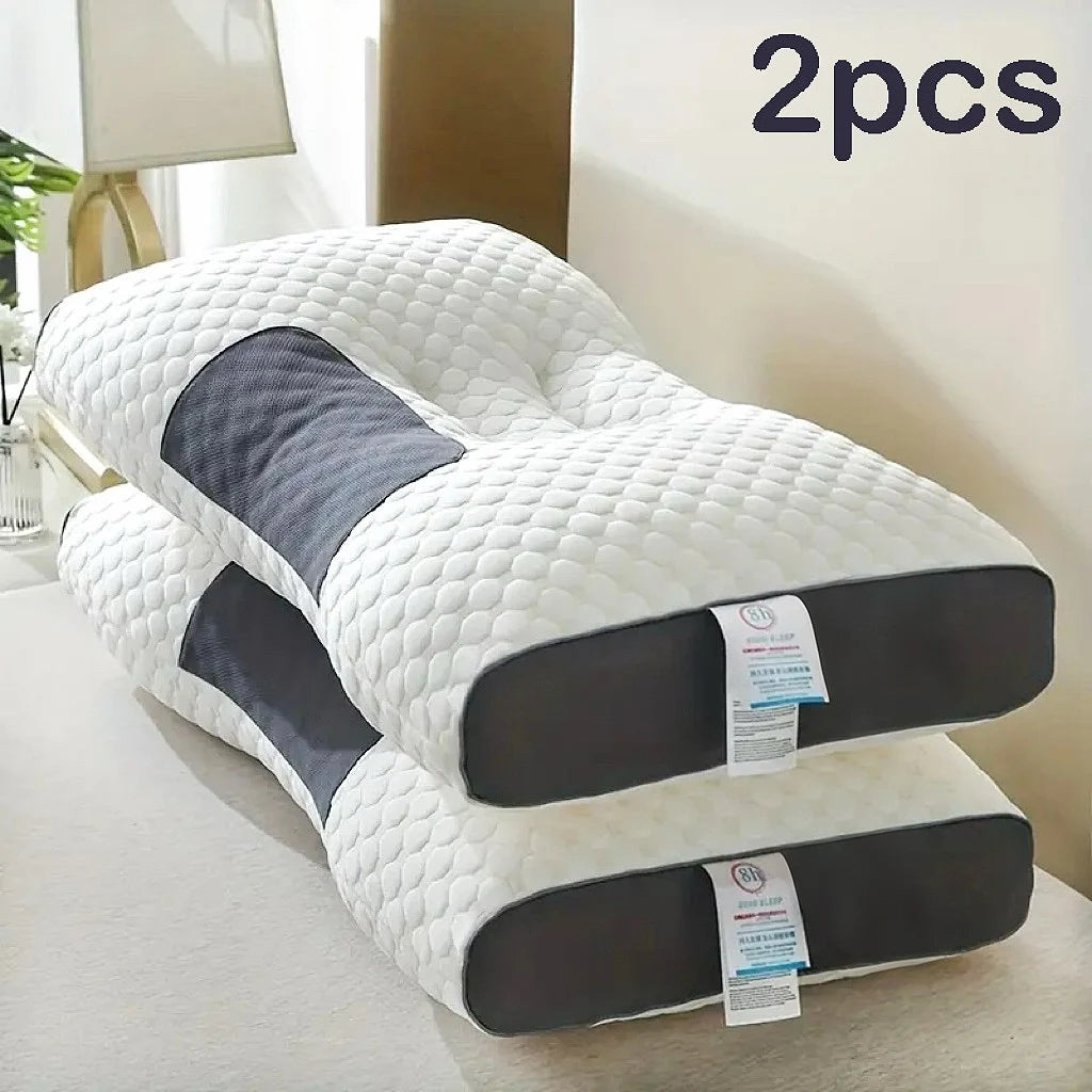 Local warehouse Knitted Massage Neck Pillow For Sleeping Soft, Adjustable Ergonomic Orthopedic Contour Support,helo to sleep