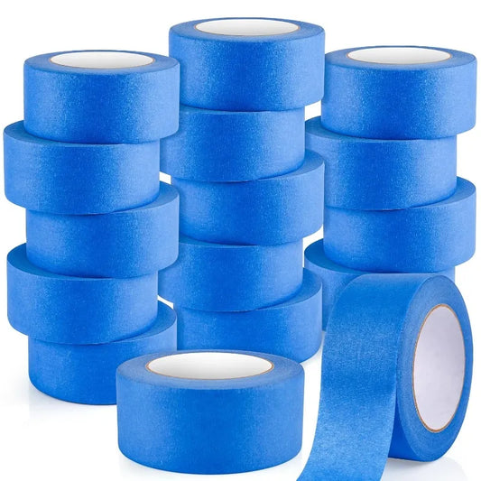 16 Rolls Painters Tape 2 Inch Wide,Multi-Surface No Residue Blue Masking Tape for Walls Painting,Packing,Labeling,DIY Cra