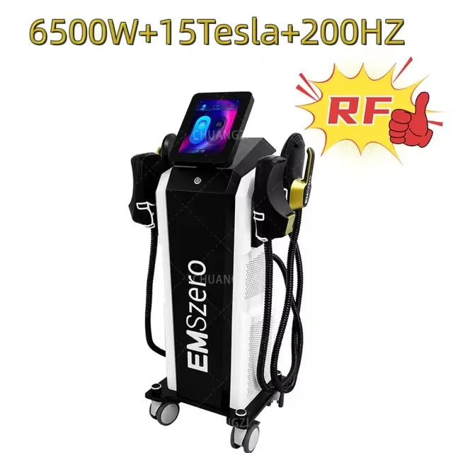EMS Machine NEO RF EMS Electromagnetic Muscle Stimulator PRO Ultra Professional Sculp 6500w 5 Handle Pelvic Girdle