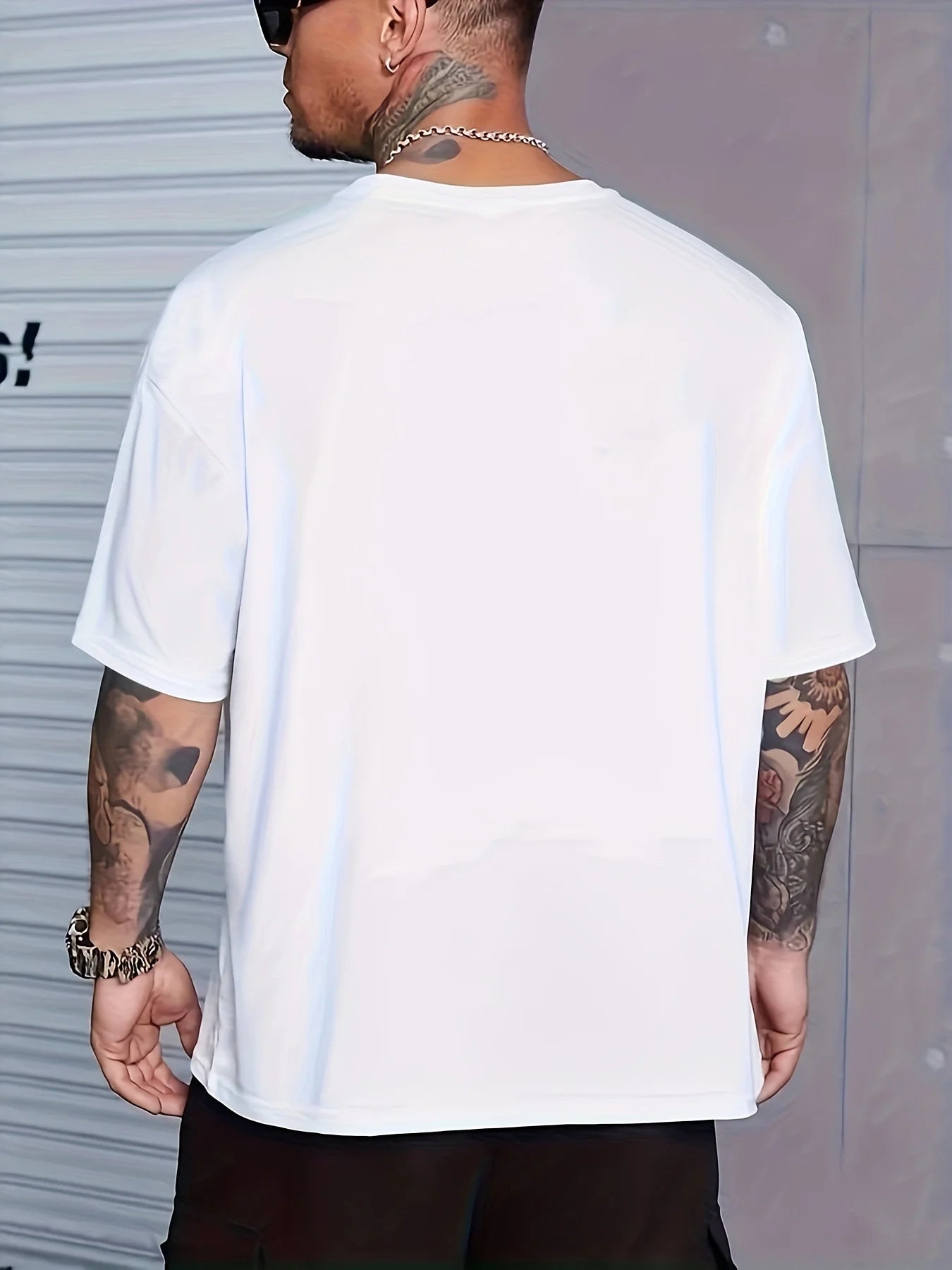 Breathable, Comfy, Slight Stretch, Patterned Print Tee with CALLED A DAD Design for All-Season Wear - Machine Washable