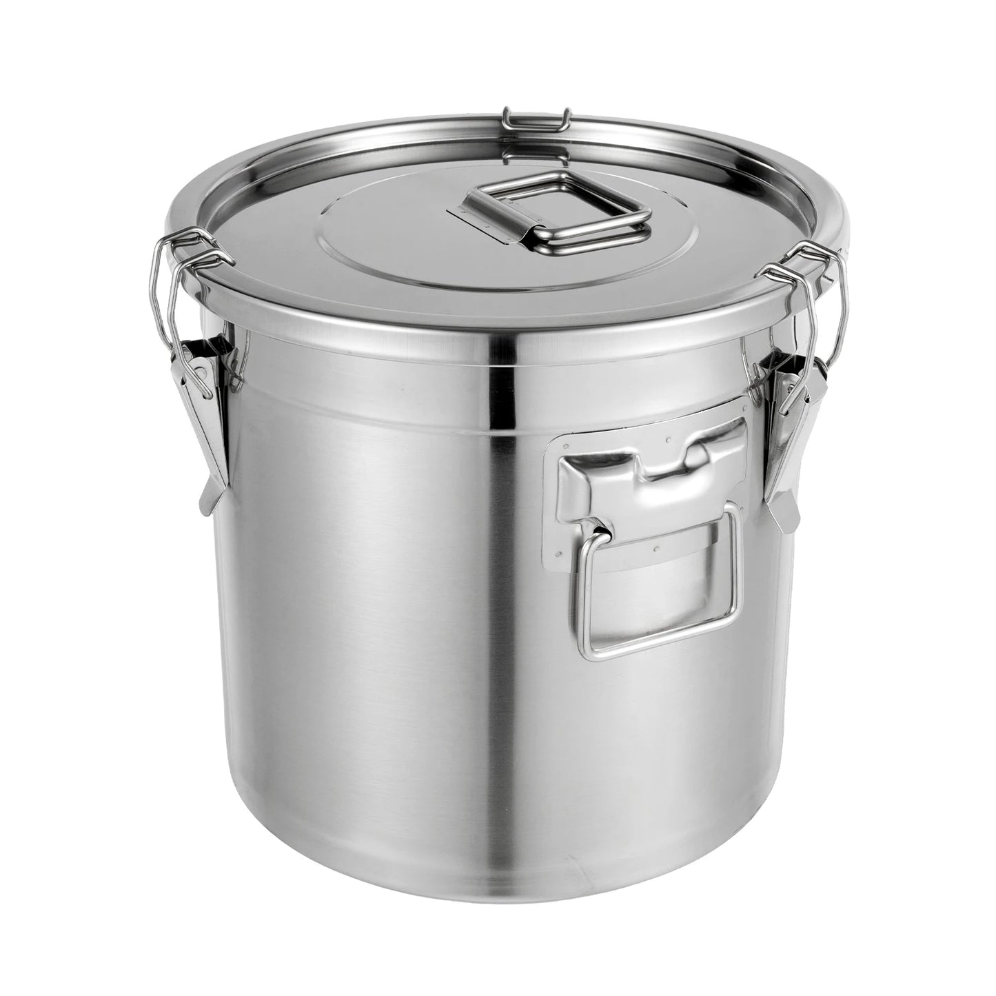 Stainless Steel Airtight Canister, Three Clips with Silicone Seal, for Liquor and Cooking Oil,  304 Food-Grade Steel