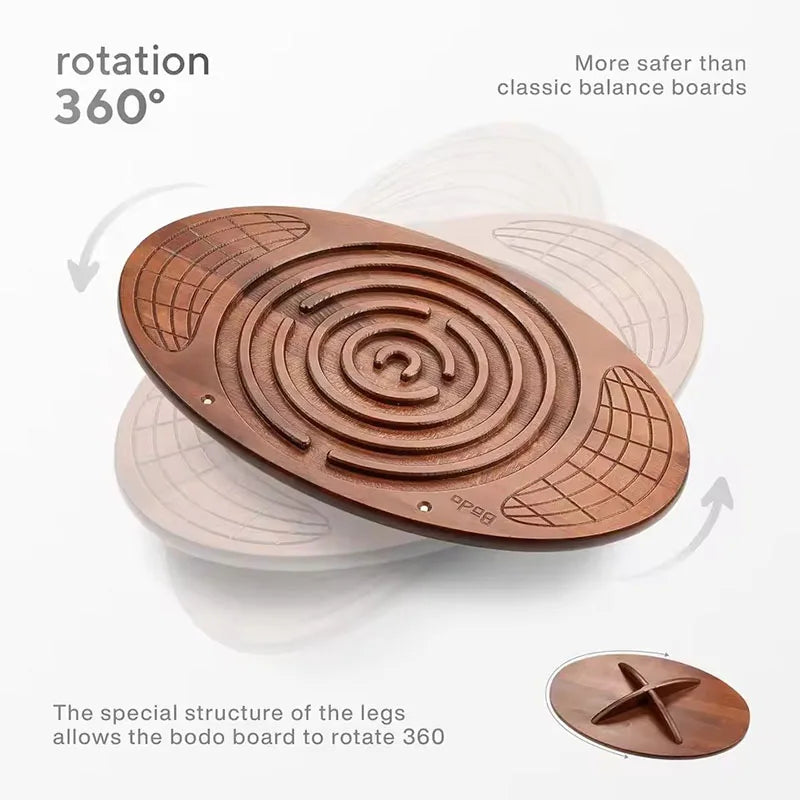 Wobble Balance Board Core Strength Exercise Fitness Accessory Workout Stability Equipment Standing Desk Use Maze Balance Board