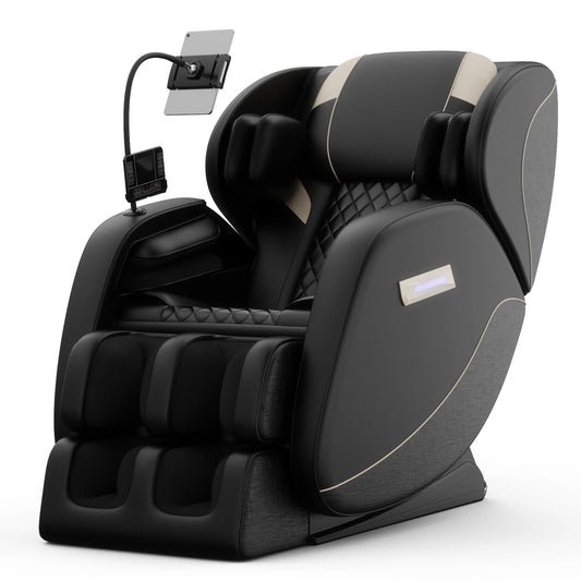 Zero Gravity Full Body Massage Chair with Heating, Airbags, Foot Roller & Touch Screen – Supports Up to 180 lbs