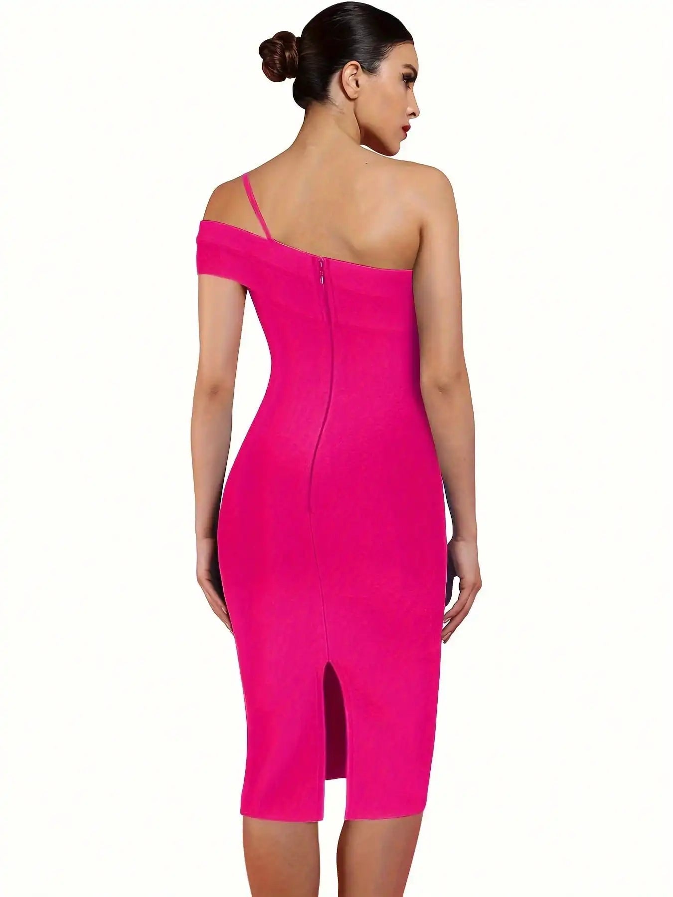 Bandage Dress Black Bodycon Dress Evening Party Elegant Sexy One Shoulder Birthday Club Outfit 2022 Summer New Arrival