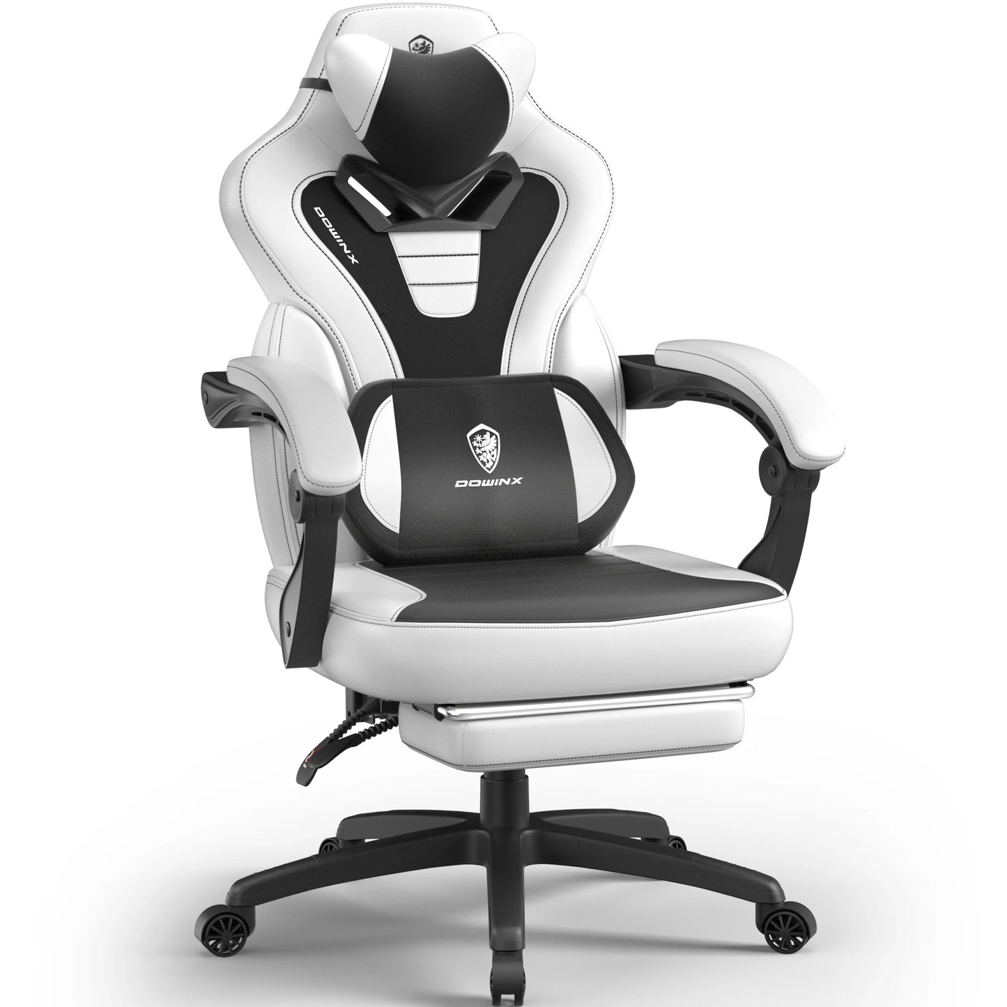 Dowinx Fabric Gaming Chair with Footrest, Big and Tall Gaming Chair for Heavy People, Computer/PC Gamer Chair for Adult
