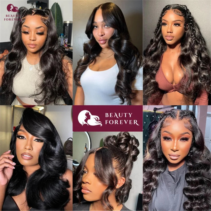 Beautyforever Body Wave Virgin Human Hair Bundles Deep Wave Thick 12A Brazilian Raw Virgin Hair Weave Straight 3/4 Bundles