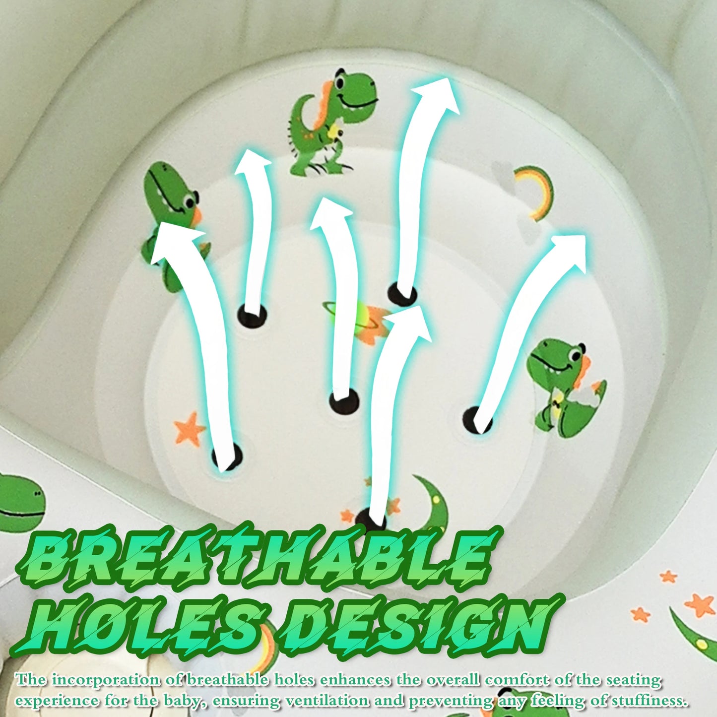 2025 New Inflatable Baby Seat with Full Enclosure, Comfortable PVC Sit Me Up Baby Chair, Built in Air Pump Blow Up Sitting Sofa