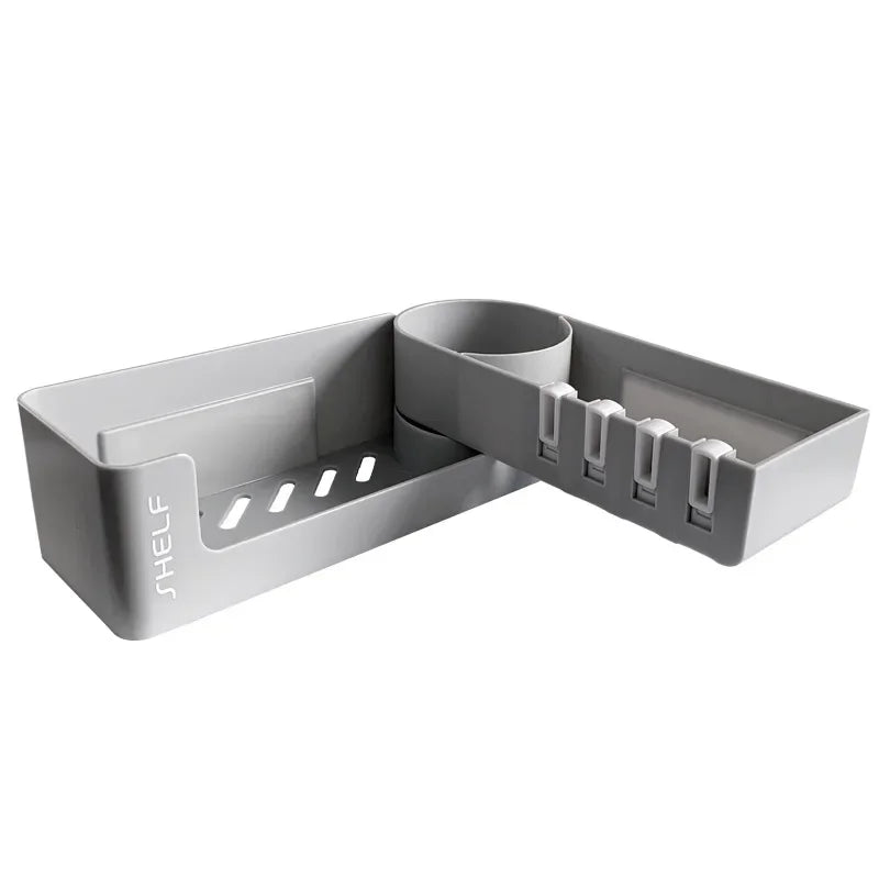 Bathroom Shelf Corner Shelves Shampoo Holder Kitchen Storage Rack Mess Shower Organizer Wall Holder Space Saver Household Items