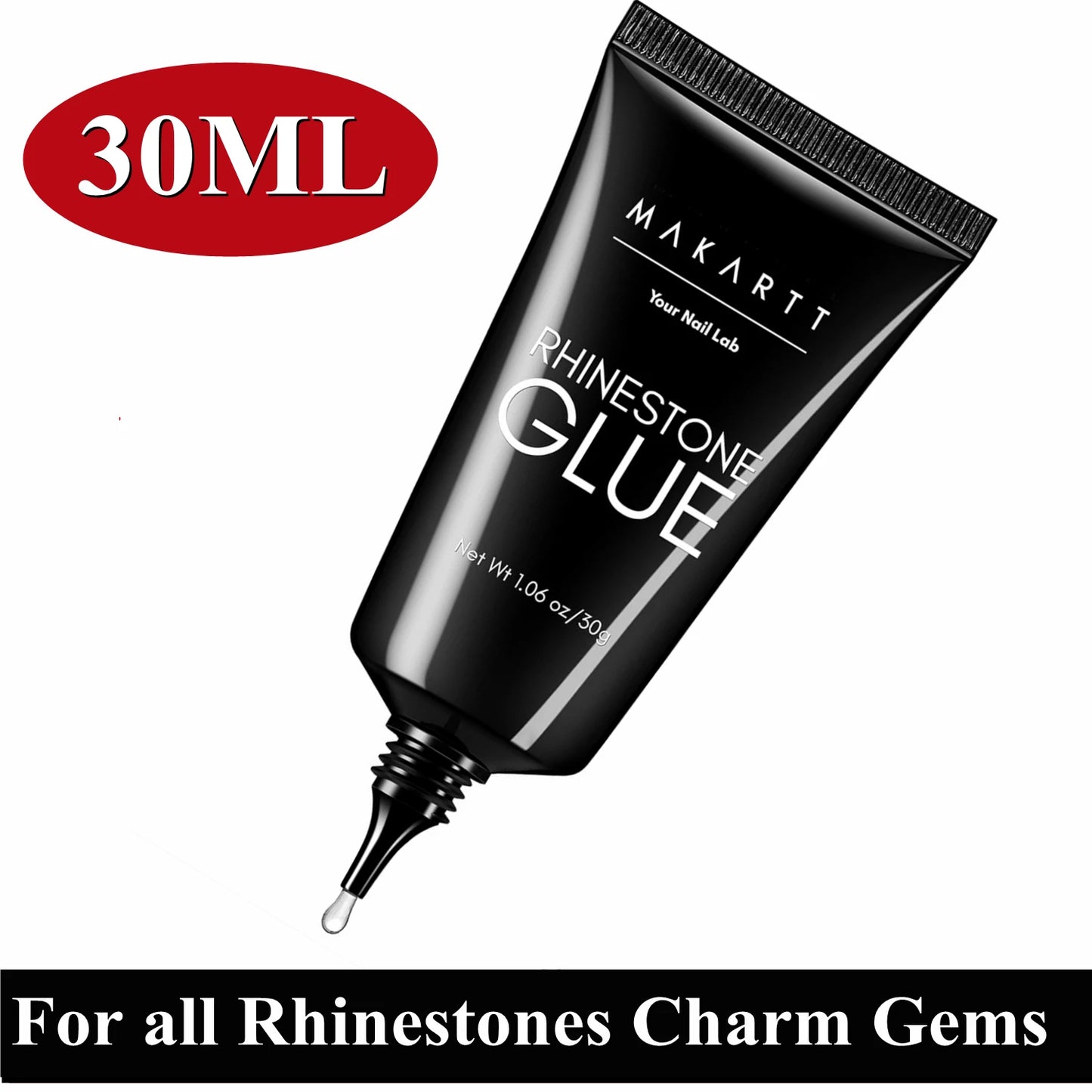 Makartt Nail Rhinestone Glue, Gel Nail Glue for Rhinestones for 3D Design Super Strong Adhesive Nail Gem Glue for Christmas DIY