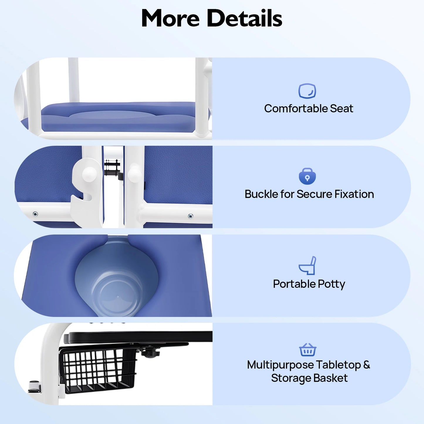 330lbs Hydraulic Patient Lift Chair 180° Split Bath Commode Seat Transfer Adjustable Height Detachable Cushion & Portable Potty