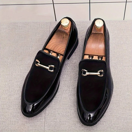 All-Season 's Dress Loafers  Slip-On, Non-Slip, PU , Versatile Pointed Toe Shoes for Daily Elegance and Comfort