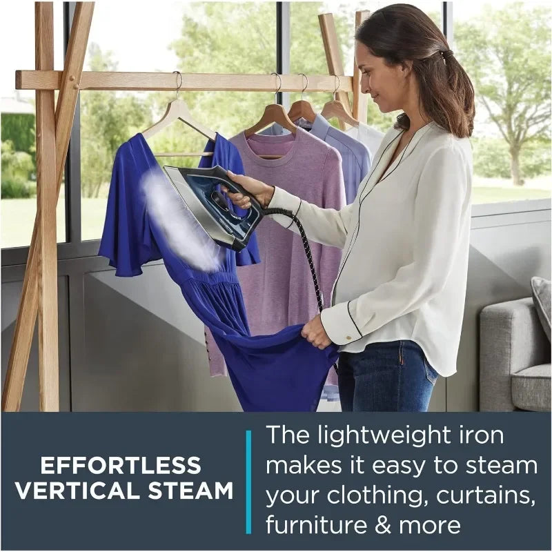 Rowenta Perfect Steam Pro Stainless Steel Soleplate Professional Steam Station for Clothes 1.1 Liter Removable Tank