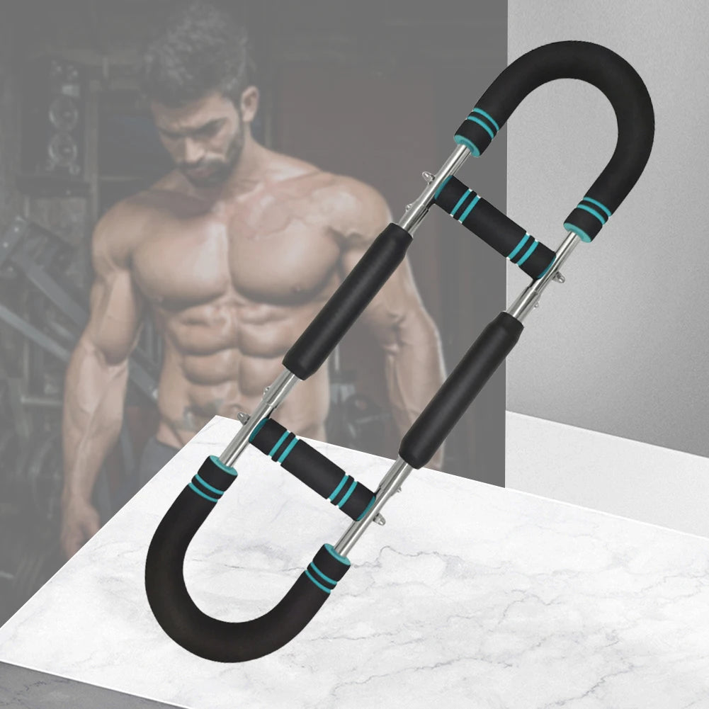 Hand Strength Grip Trainer Portable Twister Arm Exerciser 2 Adjustable Level Spring Workout Bar Home Fitness Equipment