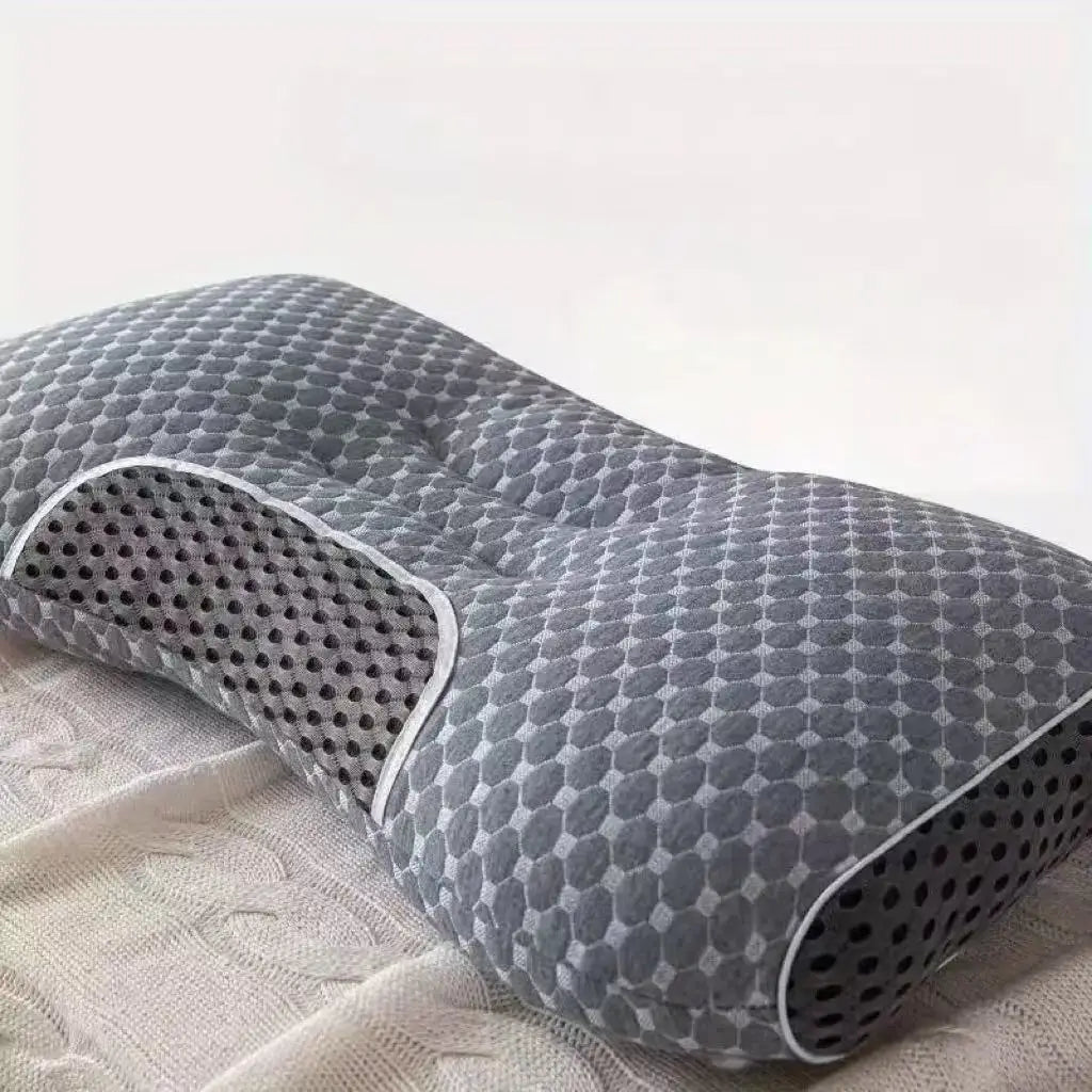 Local warehouse Knitted Massage Neck Pillow For Sleeping Soft, Adjustable Ergonomic Orthopedic Contour Support,helo to sleep