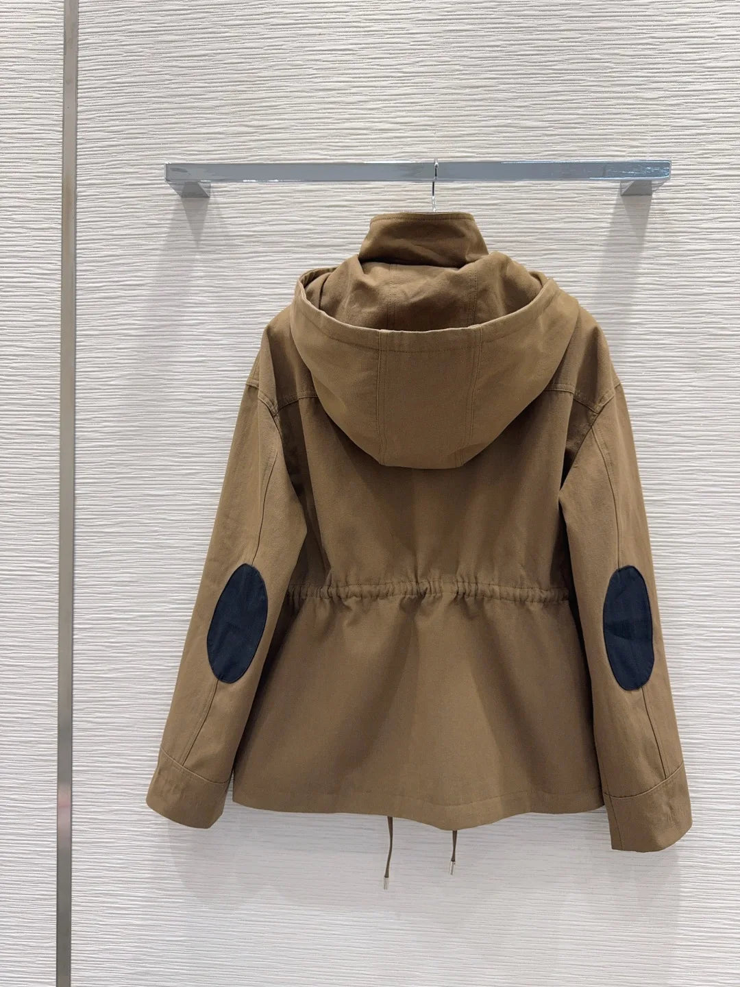 25 autumn/winter new women's fashion versatile loose waist hooded workwear windbreaker jacket cotton jacket top