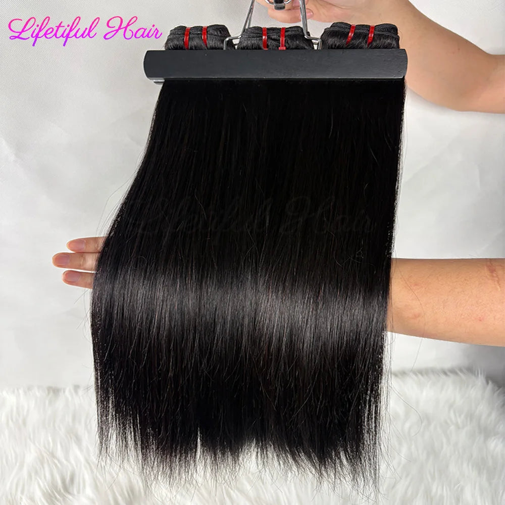 15A Double Drawn Hair Bundles Straight Vietnamese Raw Hair Bundles Human Hair Extensions 20 22 24 Inch Tissage Humain Hair
