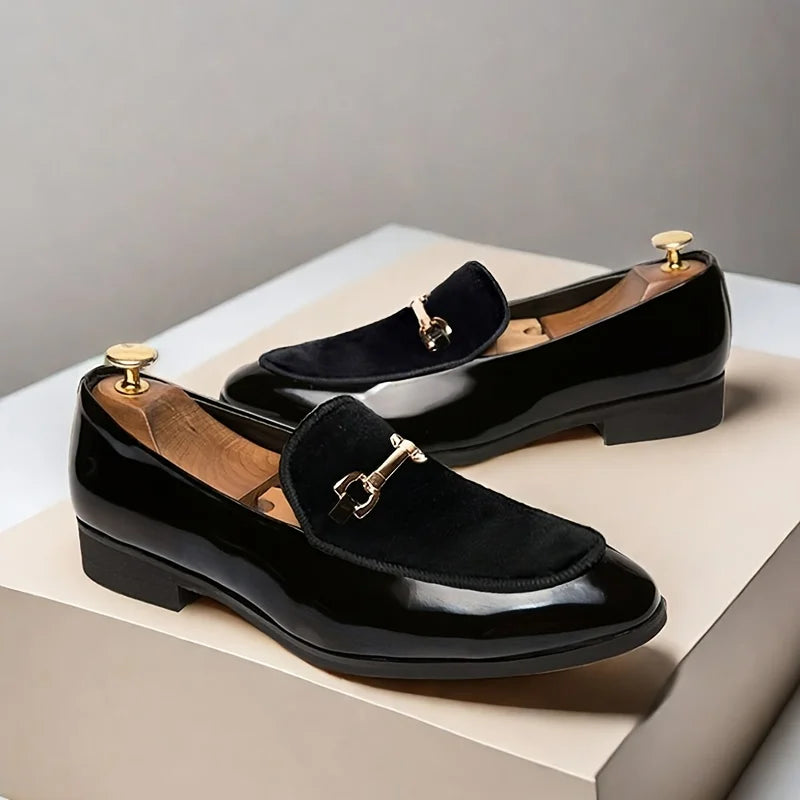 All-Season 's Dress Loafers  Slip-On, Non-Slip, PU , Versatile Pointed Toe Shoes for Daily Elegance and Comfort