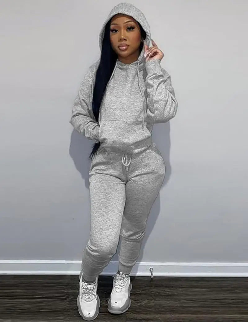 Sweatsuits for Women Set 2 Piece Outfits Long Sleeve Hoodie Top and Jogger Pants casual Tracksuit