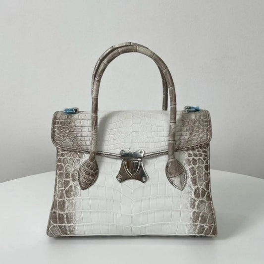 Luxury brand designer handbag handmade Himalayan crocodile leather women's bag of top quality [supports personal customization]