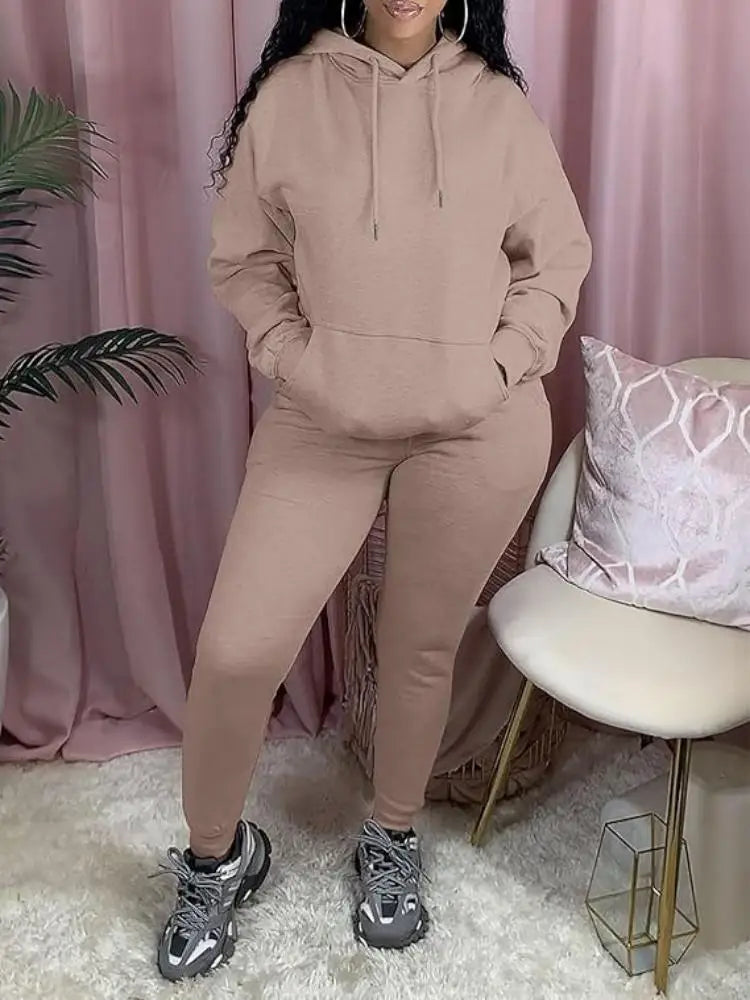 Sweatsuits for Women Set 2 Piece Outfits Long Sleeve Hoodie Top and Jogger Pants casual Tracksuit
