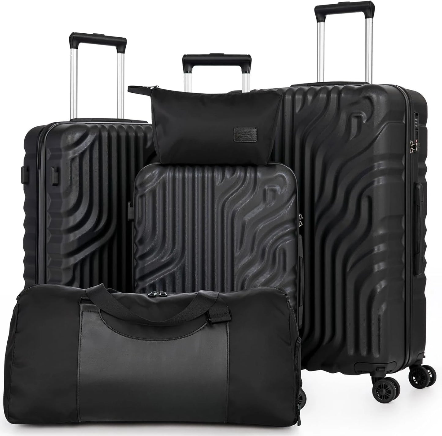 Luggage Sets Suitcase Sets  Double Rotatable Detachable Wheels(RoseGold,20"/24"/28"/DB/TB)