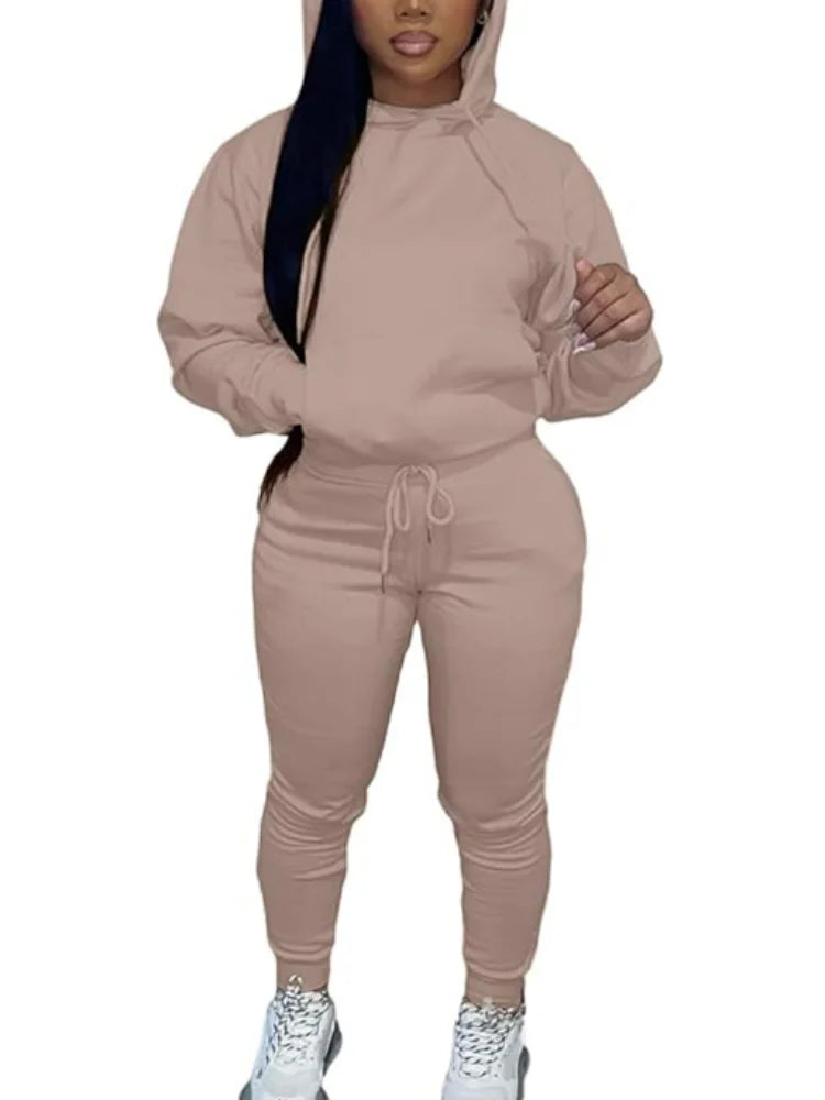 Sweatsuits for Women Set 2 Piece Outfits Long Sleeve Hoodie Top and Jogger Pants casual Tracksuit