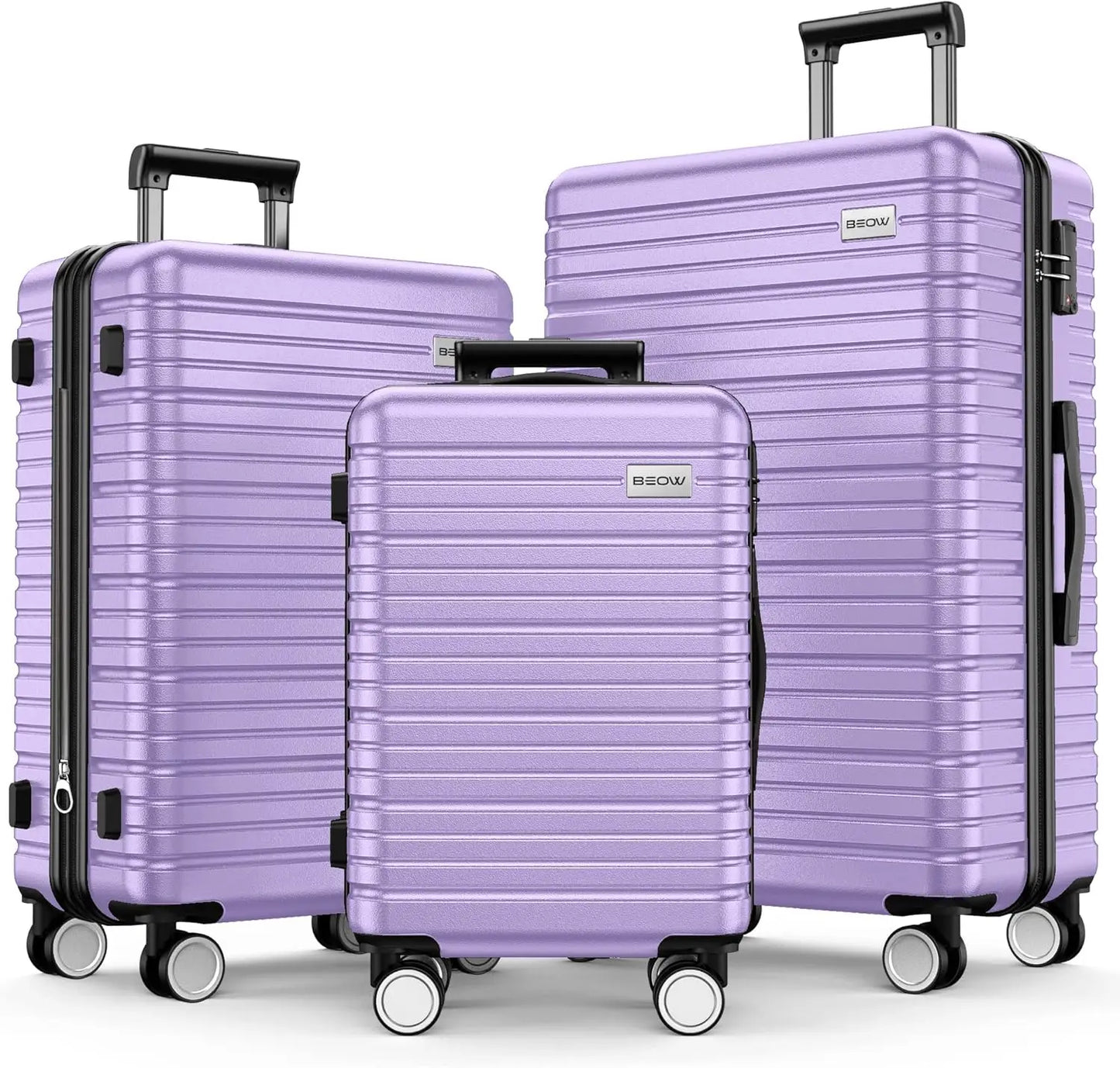 Luggage Sets 3 Piece 20/24/28 Inch Expandable Hardside Lightweight Durable Suitcases with Spinner Wheels, TSA Lock For Women Men