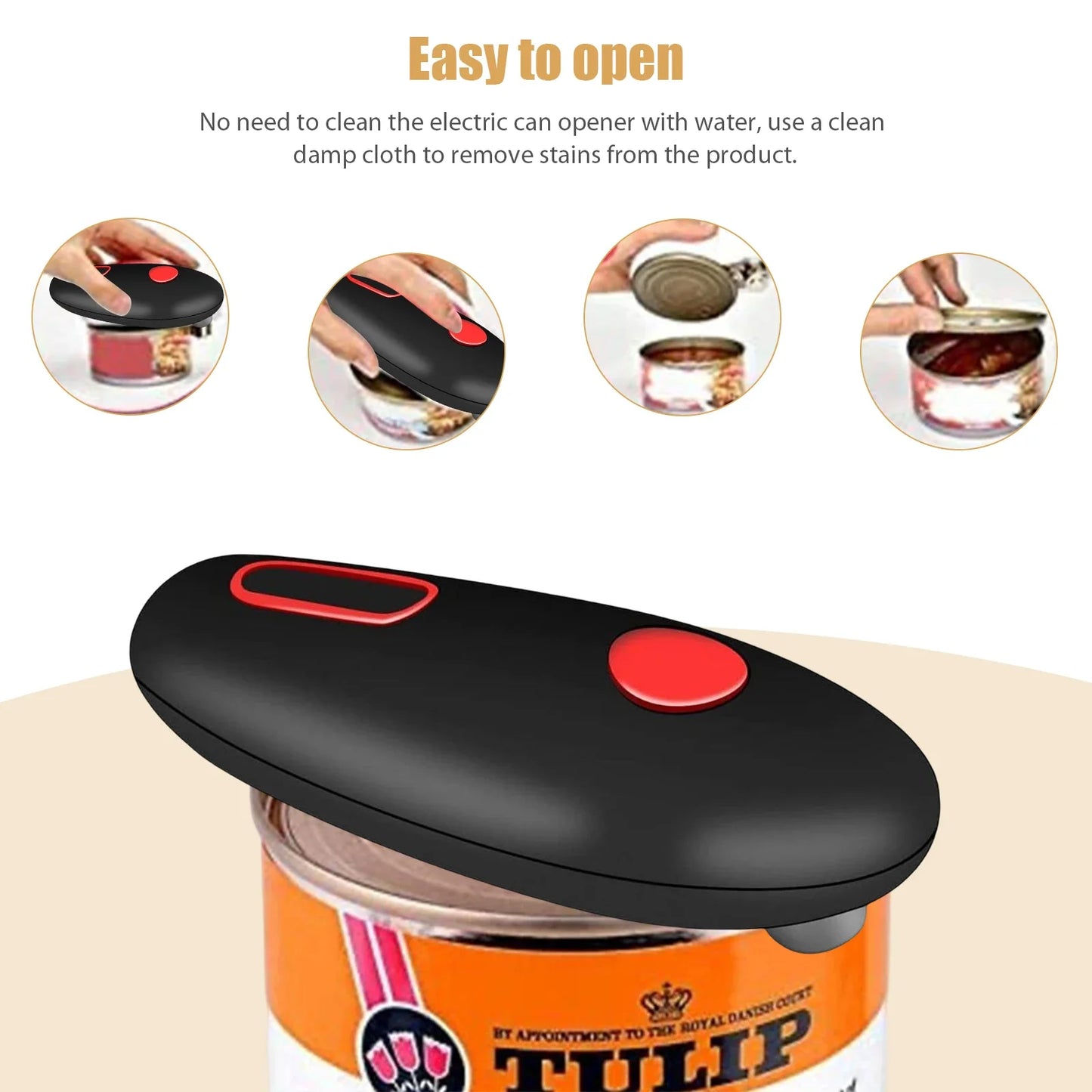 Automatic Jar Opener Tin Can Open Machine Touch None Sharp Edges Electric High Power Jar Tin Opener Kitchen Gadgets Can Openers
