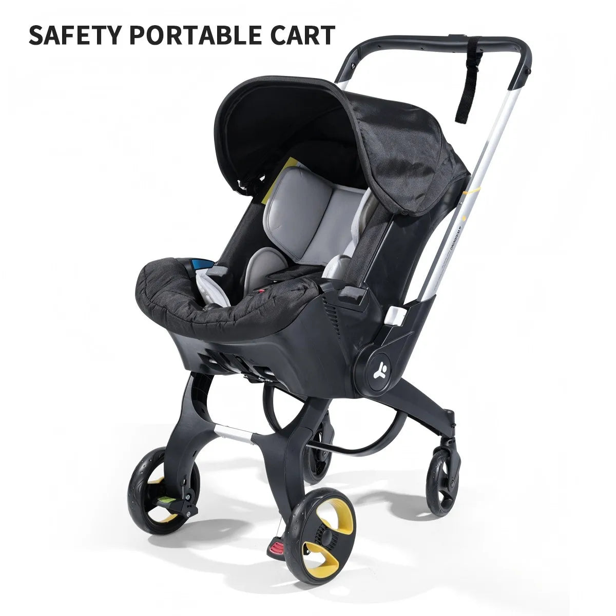 Travel baby stroller, bidirectional push, metal frame, foldable for easy carrying