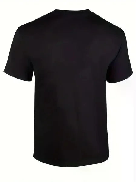 Wolves under the Moonlight Graphic Men'S Short Sleeve T-shirt, Comfy Stretchy Trendy Tees For Summer, Casual Daily Style Fashion