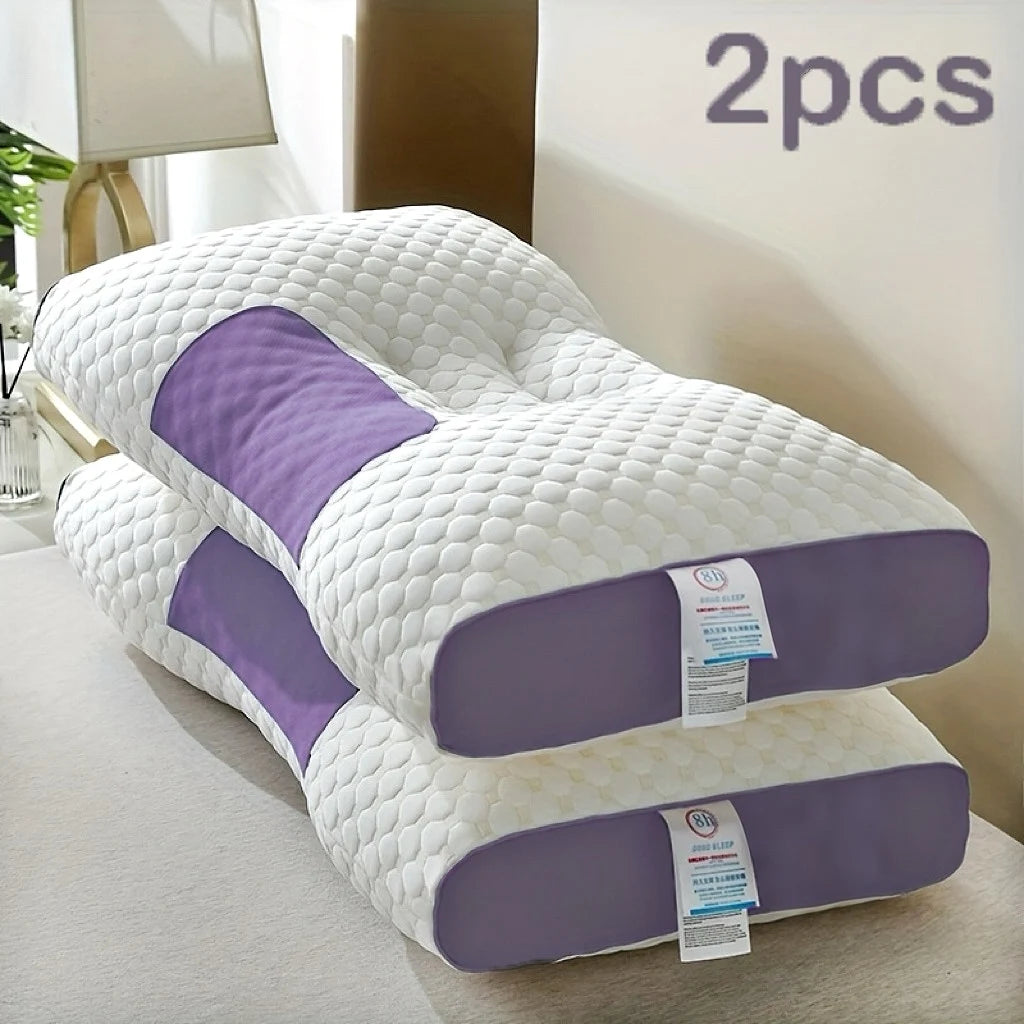 Local warehouse Knitted Massage Neck Pillow For Sleeping Soft, Adjustable Ergonomic Orthopedic Contour Support,helo to sleep