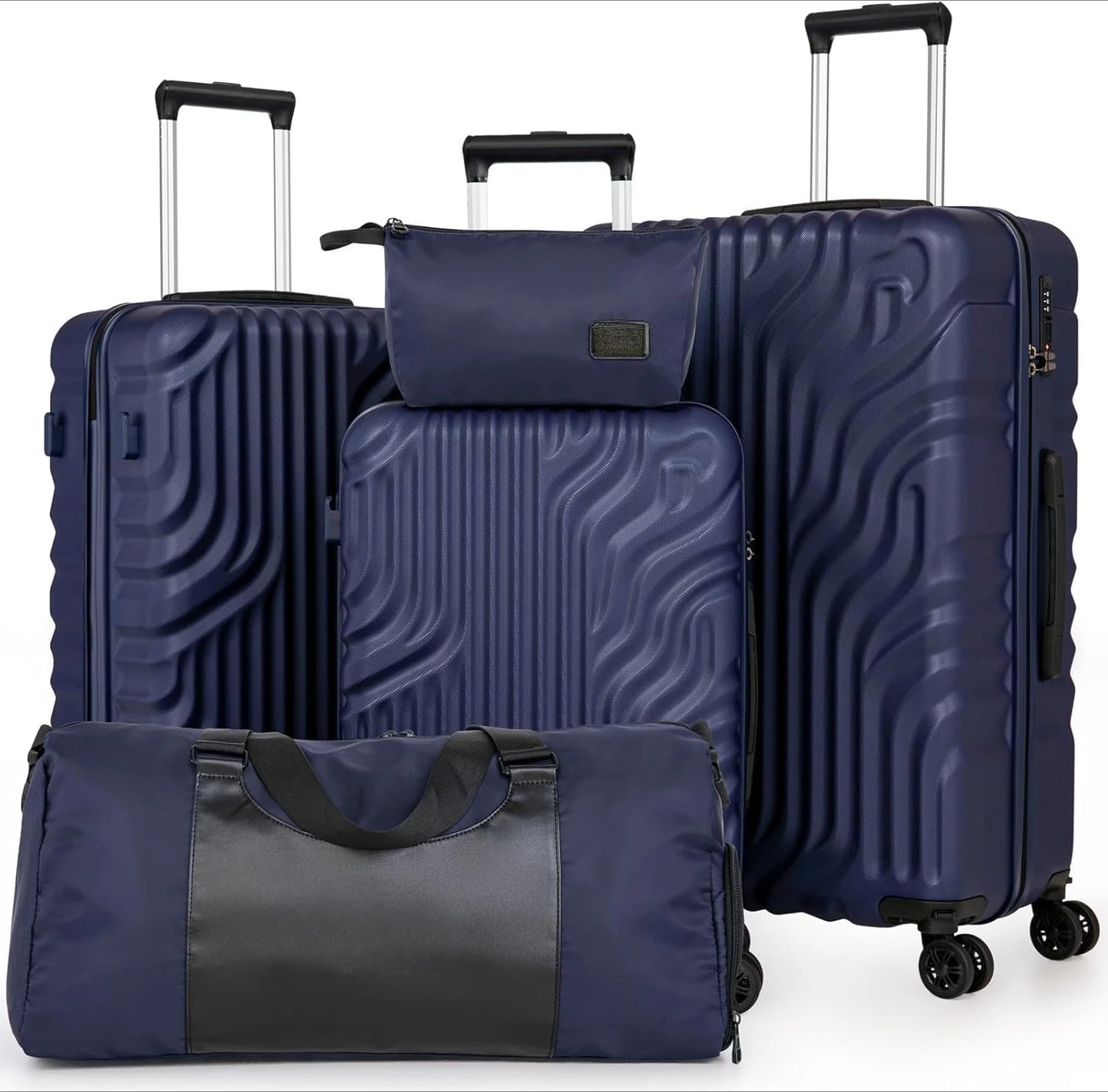 Luggage Sets Suitcase Sets  Double Rotatable Detachable Wheels(RoseGold,20"/24"/28"/DB/TB)