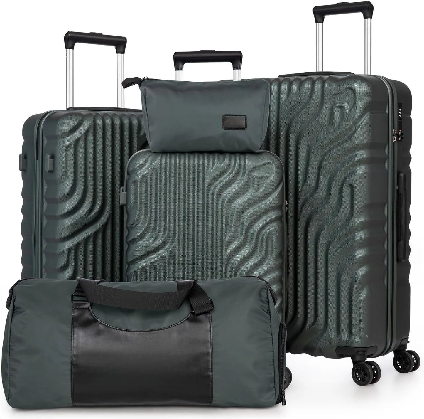 Luggage Sets Suitcase Sets  Double Rotatable Detachable Wheels(RoseGold,20"/24"/28"/DB/TB)