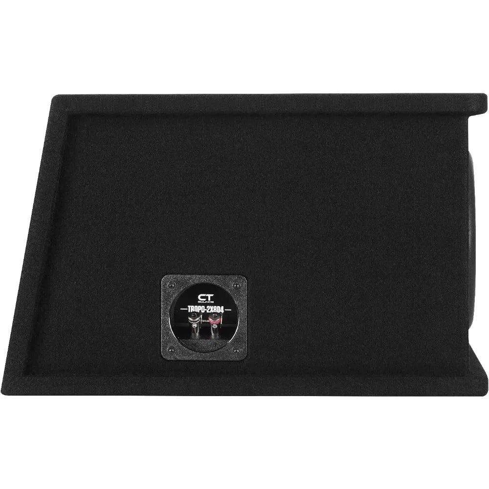 CT Sounds Dual 8” 1600W Loaded Tropo Series Ported Car Subwoofer Box - TROPO-2X8D4