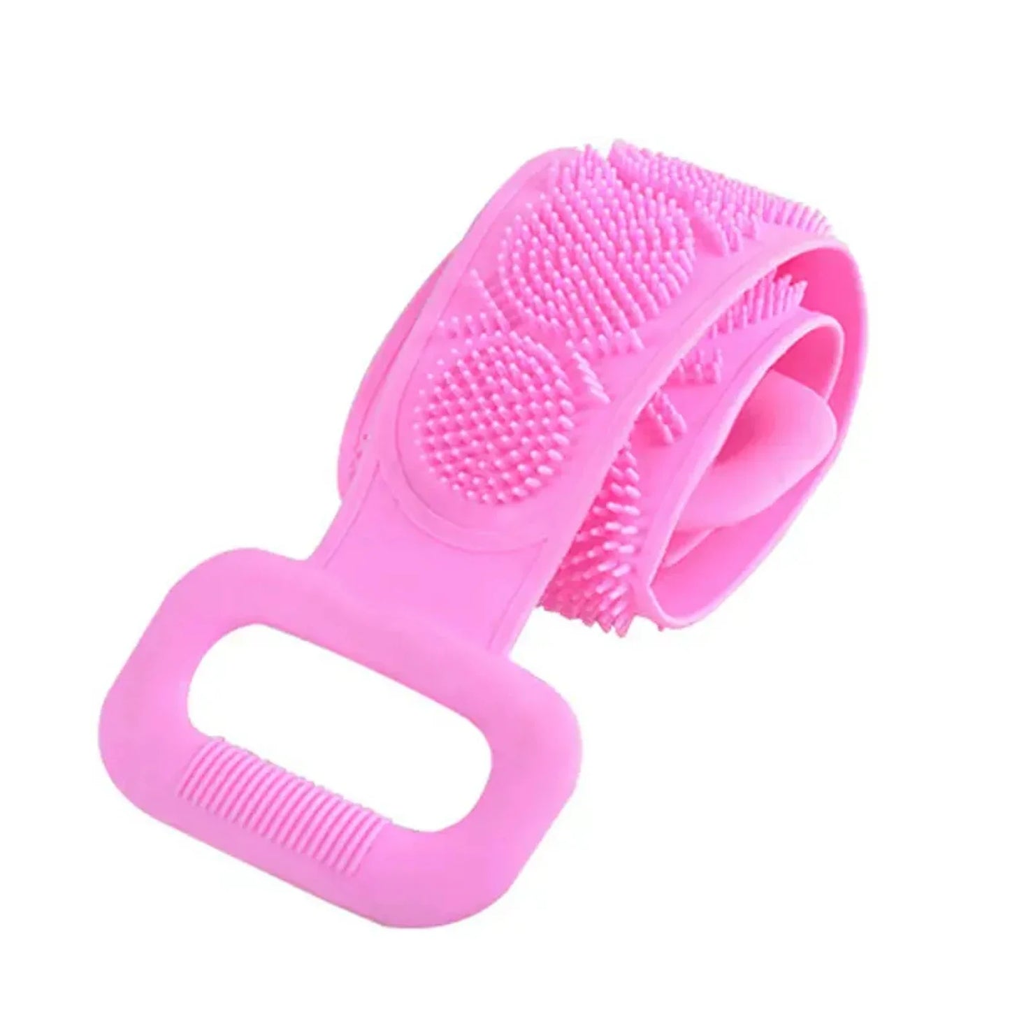 Silicone Back Scrubber For Shower - 1 Pc Long Handle Exfoliating Body Scrubber with Soft Bristles - Shower Back Scrubber for Dee
