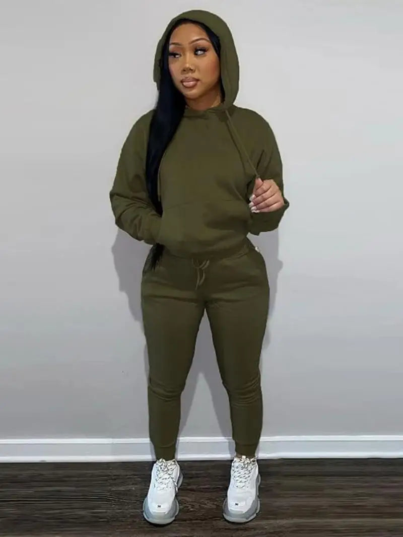 Sweatsuits for Women Set 2 Piece Outfits Long Sleeve Hoodie Top and Jogger Pants casual Tracksuit