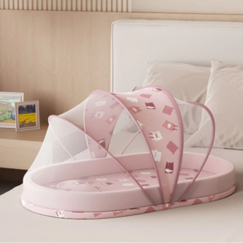 2025 Portable Bb Bed In Bed Mosquito Net Bionic Anti-Pressure Baby Crib Foldable Newborn Bed