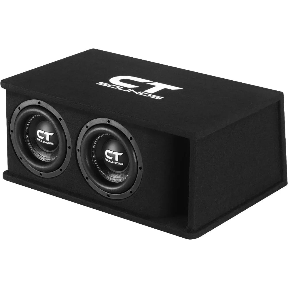 CT Sounds Dual 8” 1600W Loaded Tropo Series Ported Car Subwoofer Box - TROPO-2X8D4