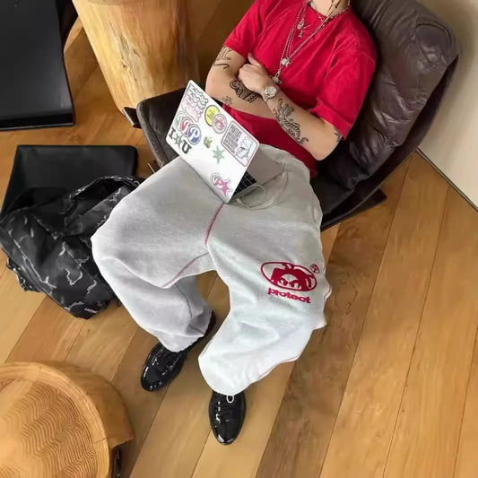 Man Long Pants Cargo Streetwear Joggers Y2k Casual Police Trousers Work Pants Male Harajuku Korean Streetwear merican style