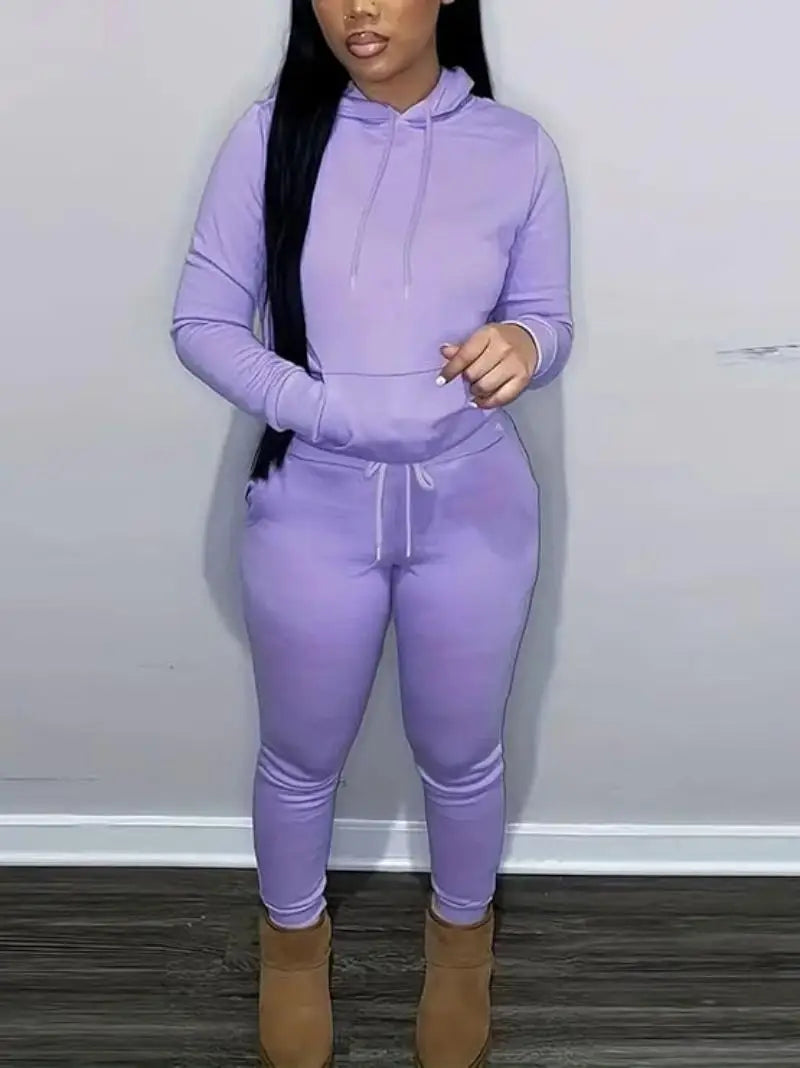 Sweatsuits for Women Set 2 Piece Outfits Long Sleeve Hoodie Top and Jogger Pants casual Tracksuit