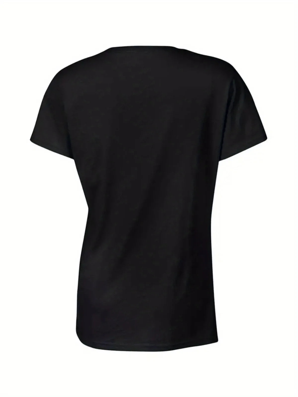 Women's Short Sleeved Grandmother Butterfly Print T-shirt Round Neck Suitable for All Seasons Casual Cotton Top Women Clothes