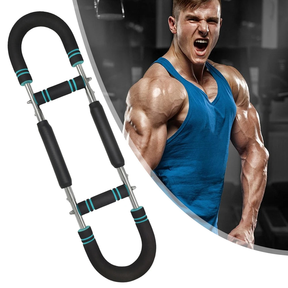 Hand Strength Grip Trainer Portable Twister Arm Exerciser 2 Adjustable Level Spring Workout Bar Home Fitness Equipment