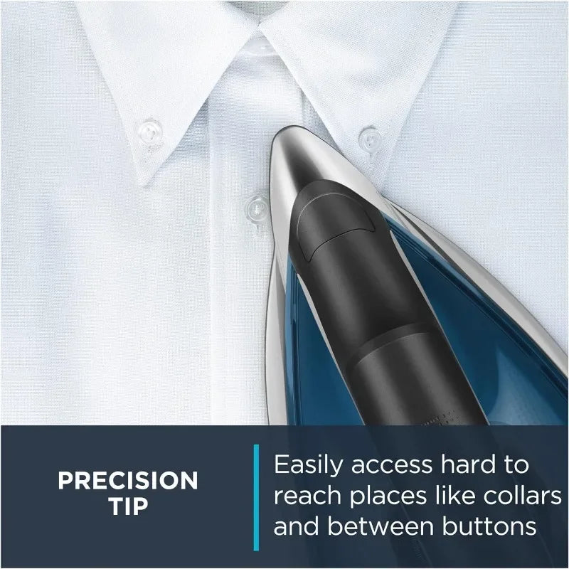 Rowenta Perfect Steam Pro Stainless Steel Soleplate Professional Steam Station for Clothes 1.1 Liter Removable Tank