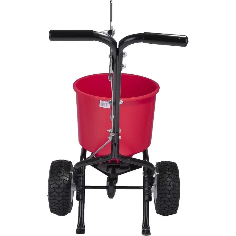 2600A-Plus 40 LB (18 KG) Walk-Behind Broadcast Fertilizer Spreader, Garden Seeder