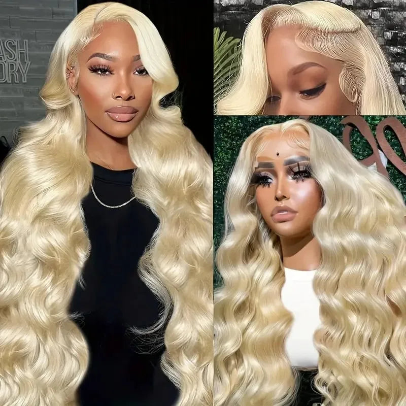 613 Hd Lace Frontal Wig 13X6 Body Wave Human Hair Wigs Pre Plucked Brazilian 30 Inch Blonde 13x4 Lace Front Wig 100% Human Hair
