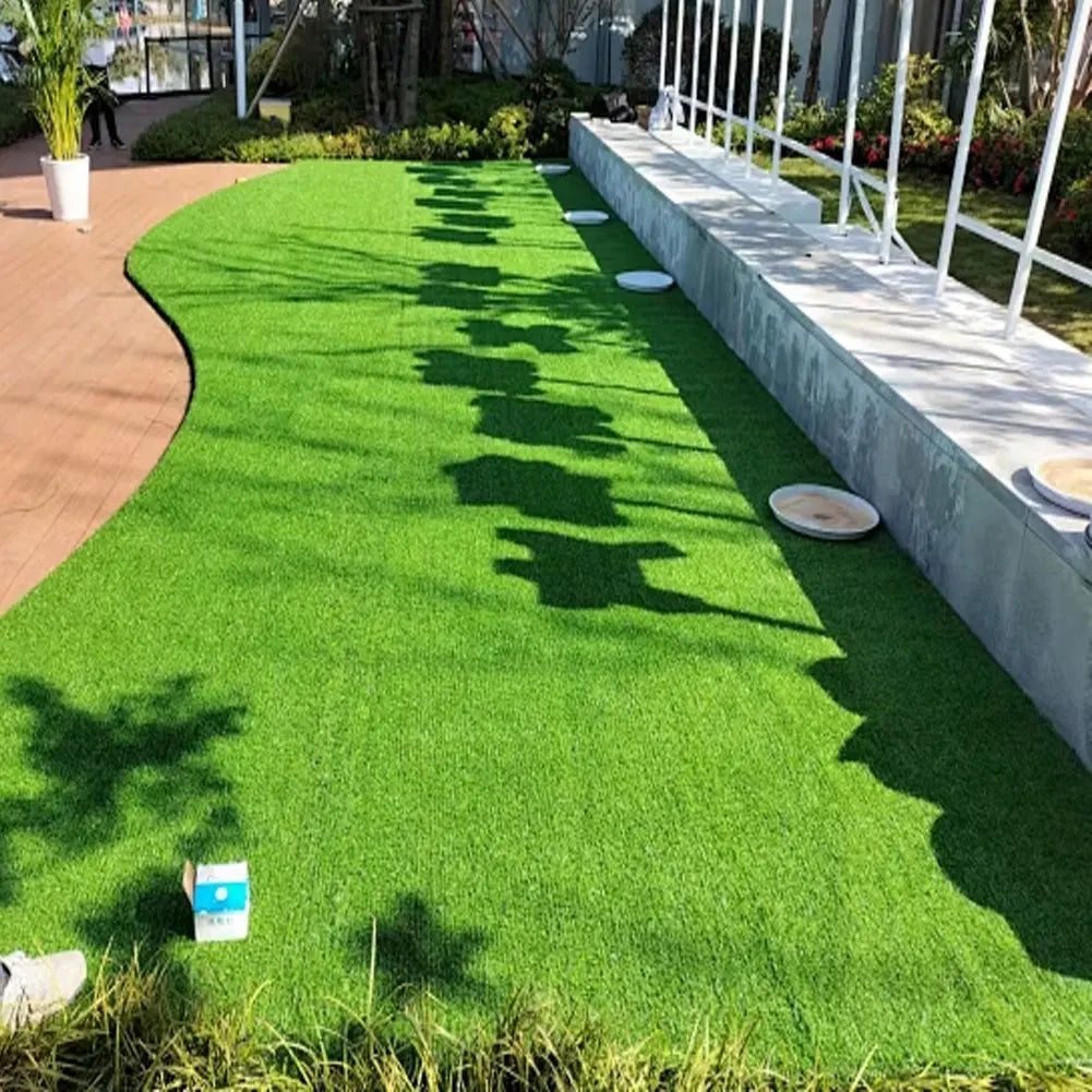 10 Pcs 12 Inchx12 Inch Square Artificial Grass Mat Interlocking Fake Grass Deck Turf Tiles Flooring Decor Pad for Indoor Outdoor