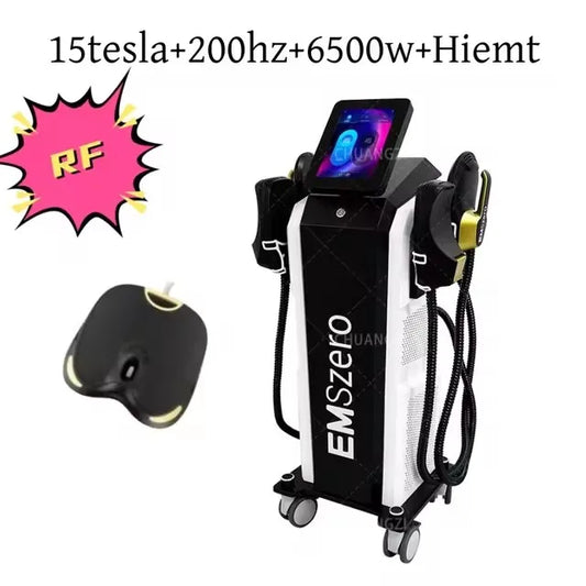 EMS Machine NEO RF EMS Electromagnetic Muscle Stimulator PRO Ultra Professional Sculp 6500w 5 Handle Pelvic Girdle