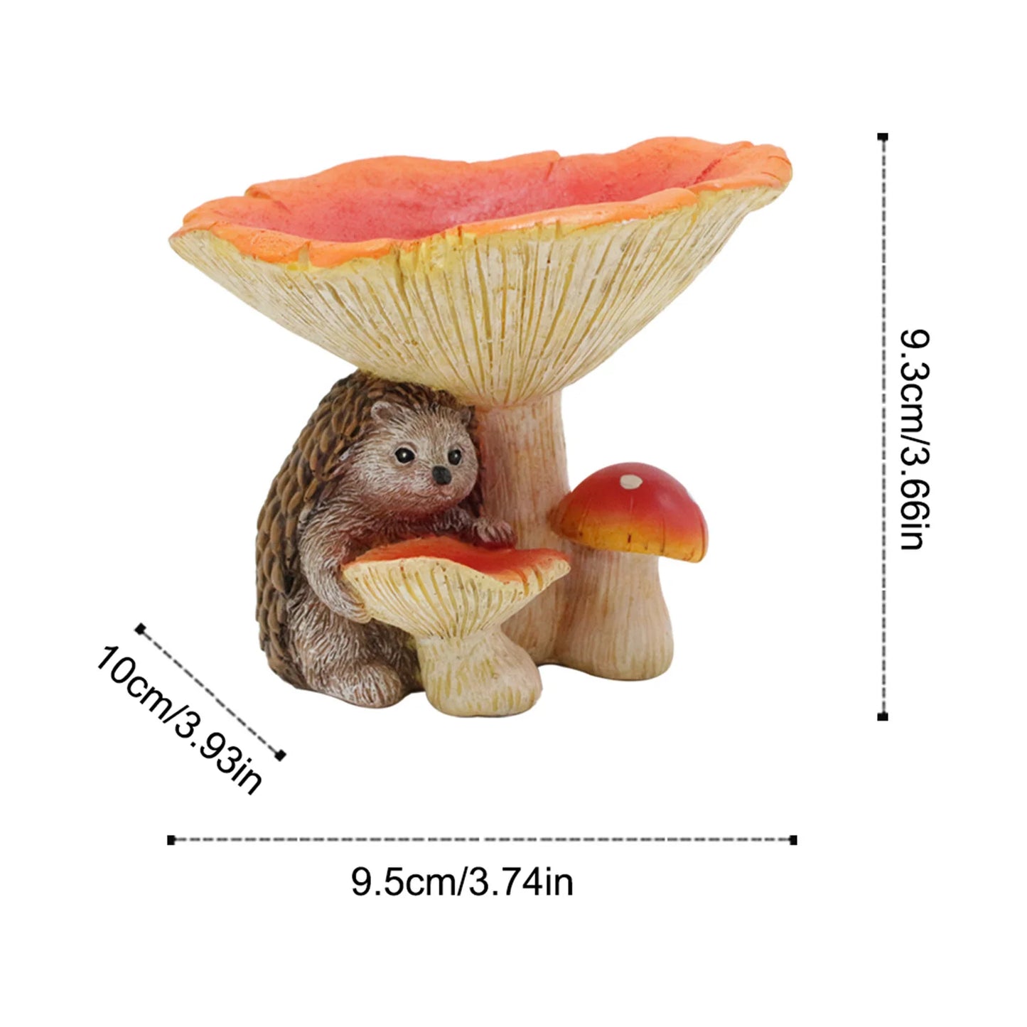 Outdoor Bird Feeder Decoration Ornament Hedgehog Decoration Pendant Lawn Ornaments for Courtyard Garden Kindergarten Lawn