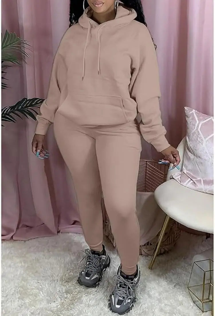Sweatsuits for Women Set 2 Piece Outfits Long Sleeve Hoodie Top and Jogger Pants casual Tracksuit