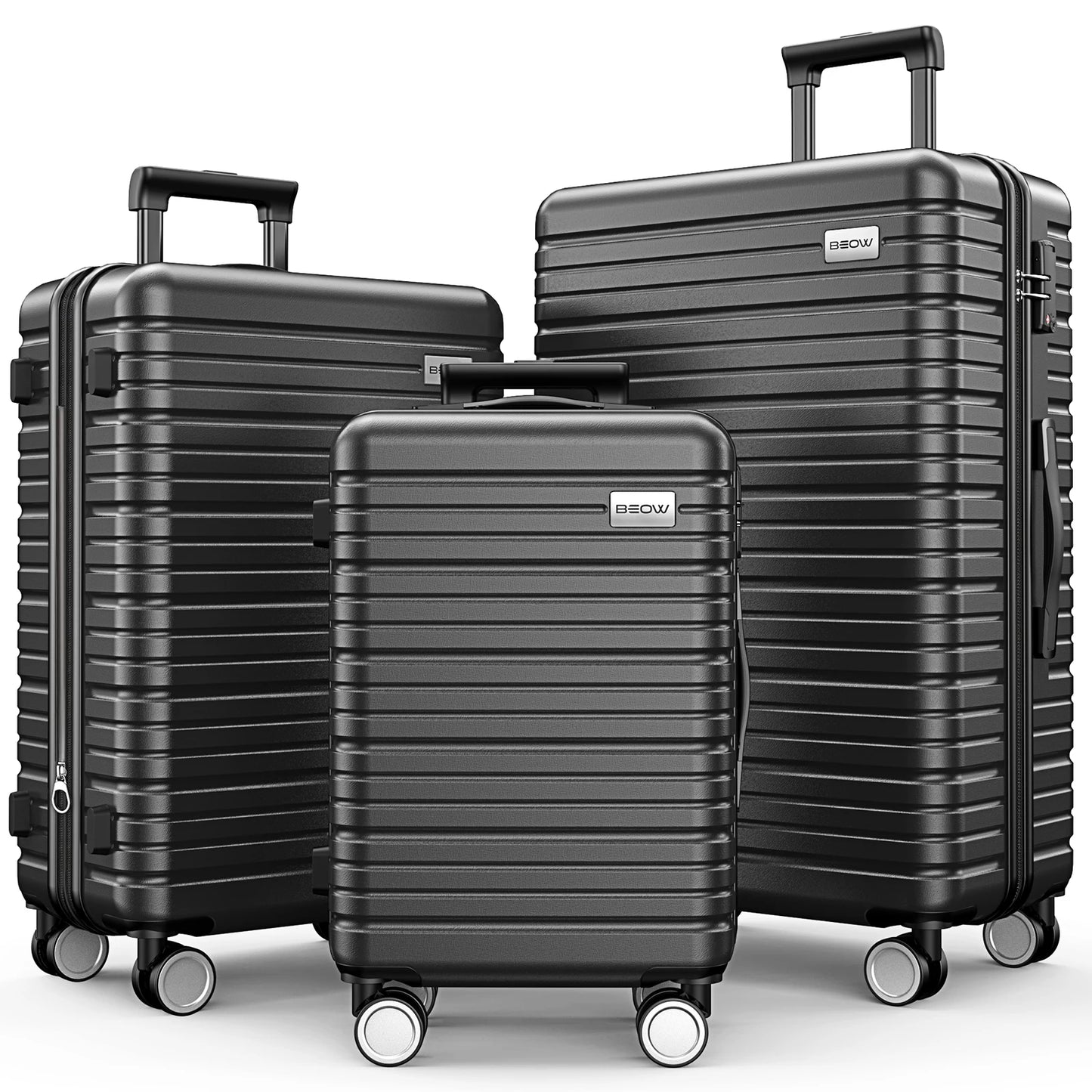 Luggage Sets 3 Piece 20/24/28 Inch Expandable Hardside Lightweight Durable Suitcases with Spinner Wheels, TSA Lock For Women Men